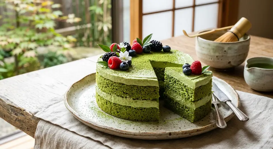 Zen Matcha Sponge Cake