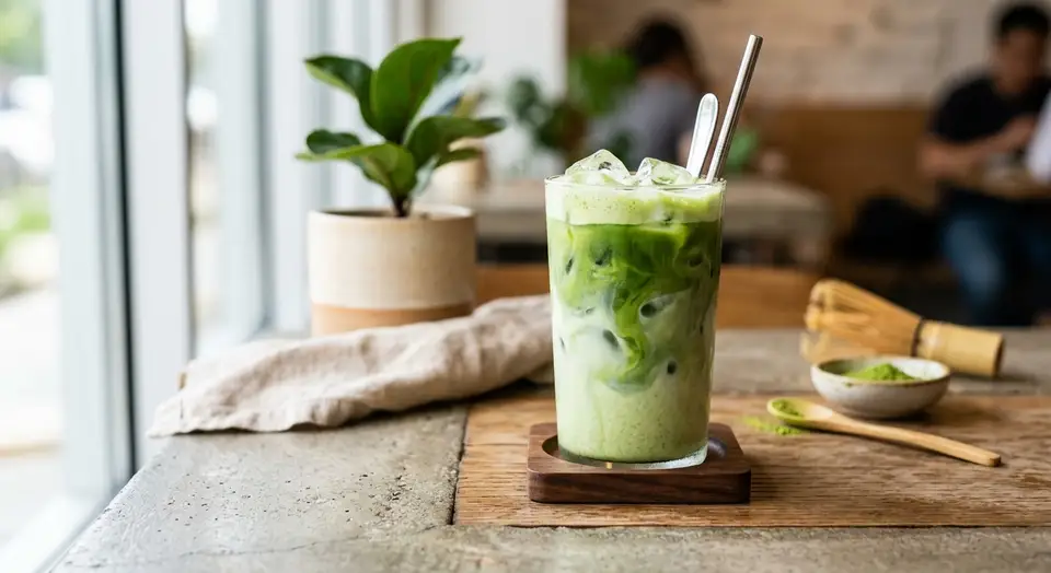 Iced Oat Matcha Latte